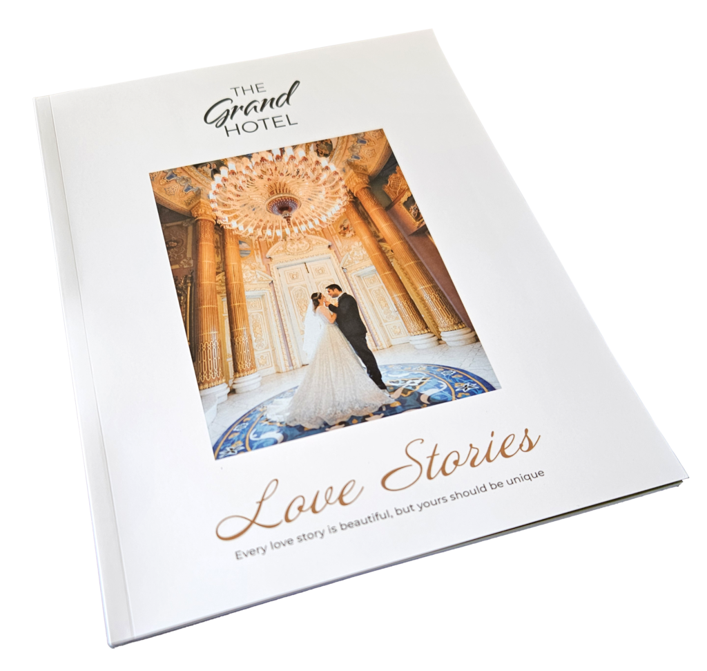 Wedding venue magazine publication sample